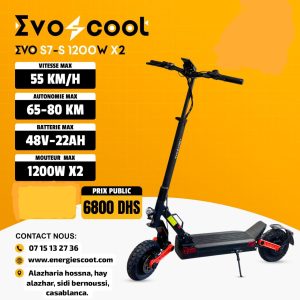 Evoscoot S7-s 1200W Double moteurs