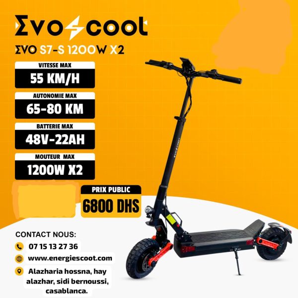 Evoscoot S7-s 1200W Double moteurs Evoscoot S7-s 1200W Double moteurs