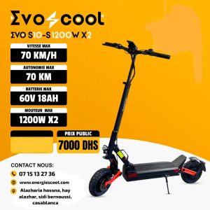 Evoscoot EVO S10-S 1200W Double Moteurs